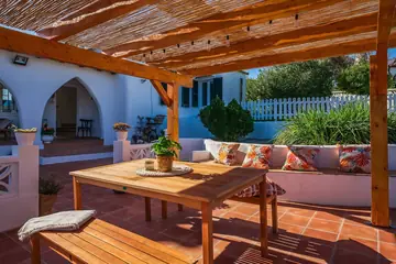 Pergola and garden
